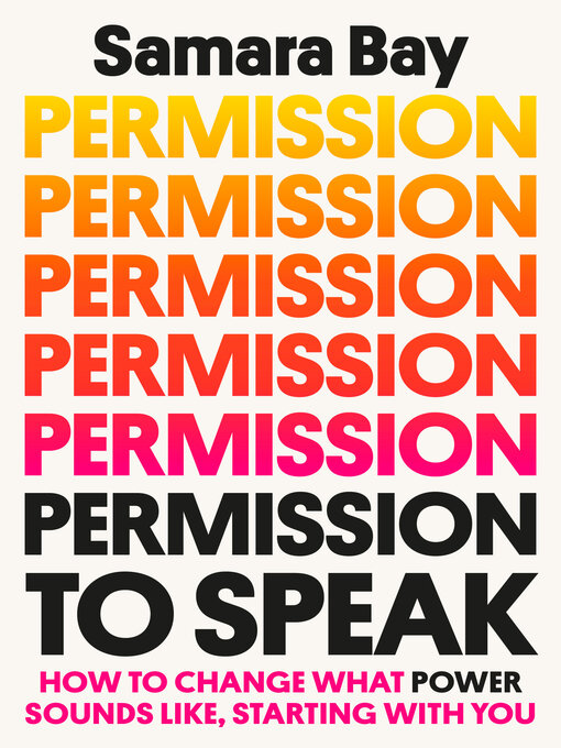 Book jacket for Permission to speak